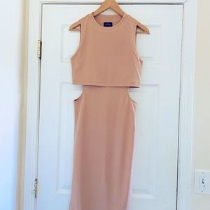 TOPSHOP Petite Cutout Dress